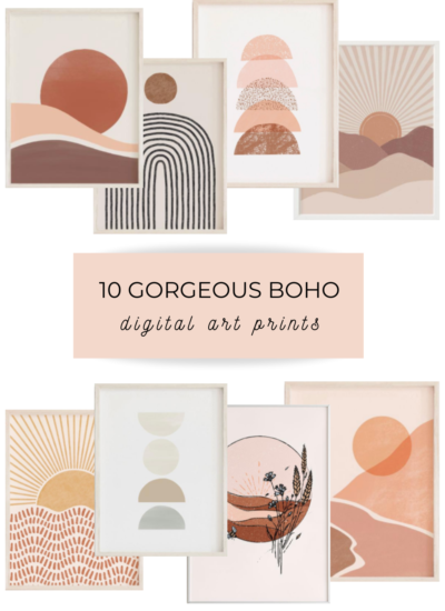 8 Gorgeous Boho Digital Art Prints